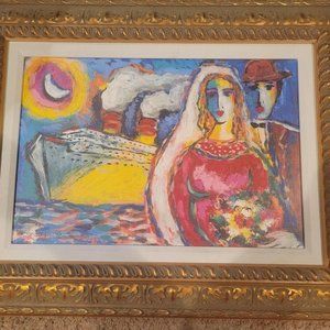 Canvas Framed “Midnight Cruise” Zamy Steynovitz Seriolithograph 320/350